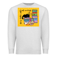Oatmeal Heather life is better with cats and books Premium Sweatshirt - TumblerDesignByShophia
