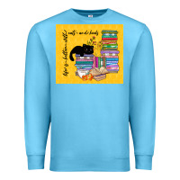 Ocean Blue life is better with cats and books Premium Sweatshirt - TumblerDesignByShophia