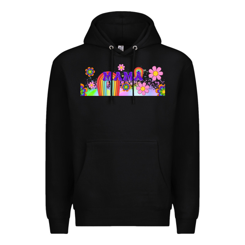 Boho Retro Floral Mama Premium Hoodie by TumblerDesignByShophia | Teevron