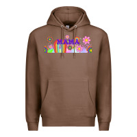Chestnut boho retro floral mama Premium Hoodie - TumblerDesignByShophia
