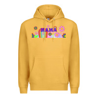 Mustard boho retro floral mama Premium Hoodie - TumblerDesignByShophia