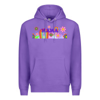 Purple boho retro floral mama Premium Hoodie - TumblerDesignByShophia