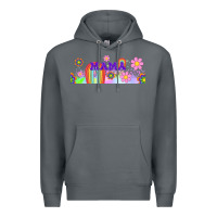 Rock boho retro floral mama Premium Hoodie - TumblerDesignByShophia
