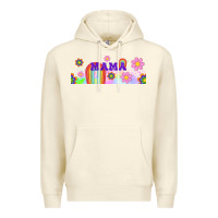 Sandshell boho retro floral mama Premium Hoodie - TumblerDesignByShophia
