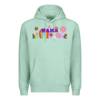 Seafoam boho retro floral mama Premium Hoodie - TumblerDesignByShophia