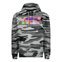 Slate Camo boho retro floral mama Premium Hoodie - TumblerDesignByShophia