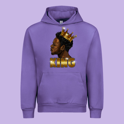 Black King Urban Hoodie Designed By Fadigitalartstudio