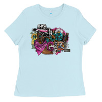 Baby Blue cowgirl2 Ladies Tee - SublimationCraftShop