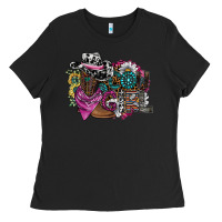 Black cowgirl2 Ladies Tee - SublimationCraftShop