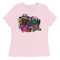Bubblegum Pink cowgirl2 Ladies Tee - SublimationCraftShop