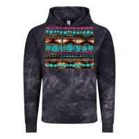 Cloud Black leopard aztec turquoise jewelry Vintage Hoodie - BarkalooDesign