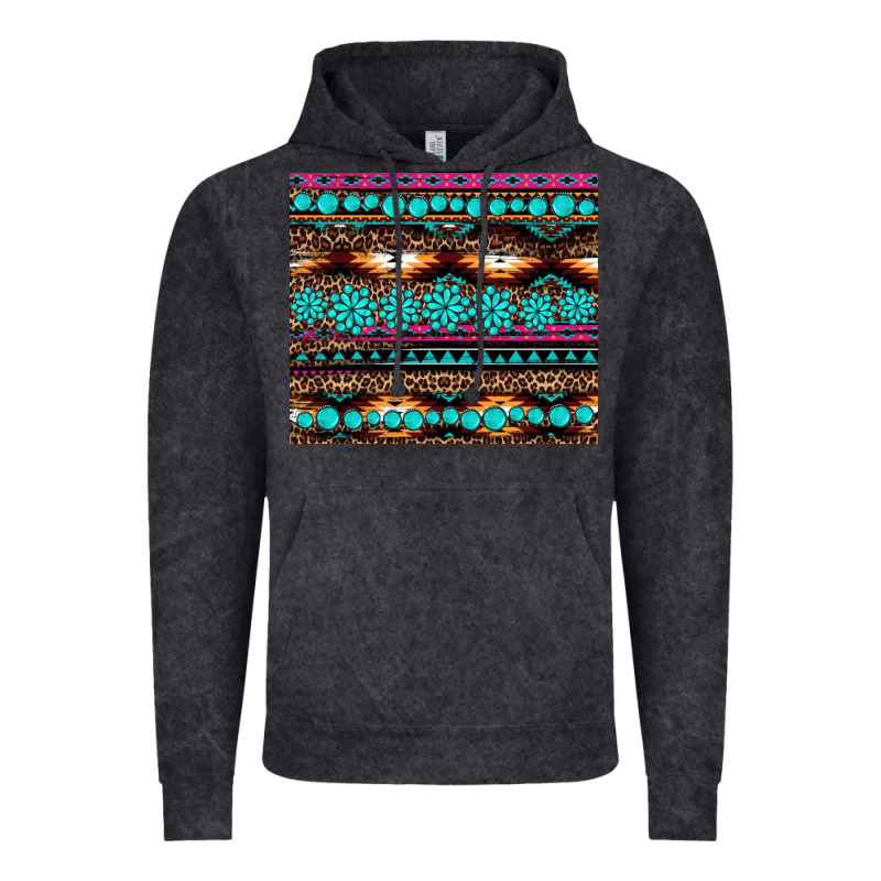 Leopard Aztec Turquoise Jewelry Vintage Hoodie by BarkalooDesign | Teevron