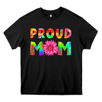 Black proud mom Heavy Core Tee - HRA Design Shop