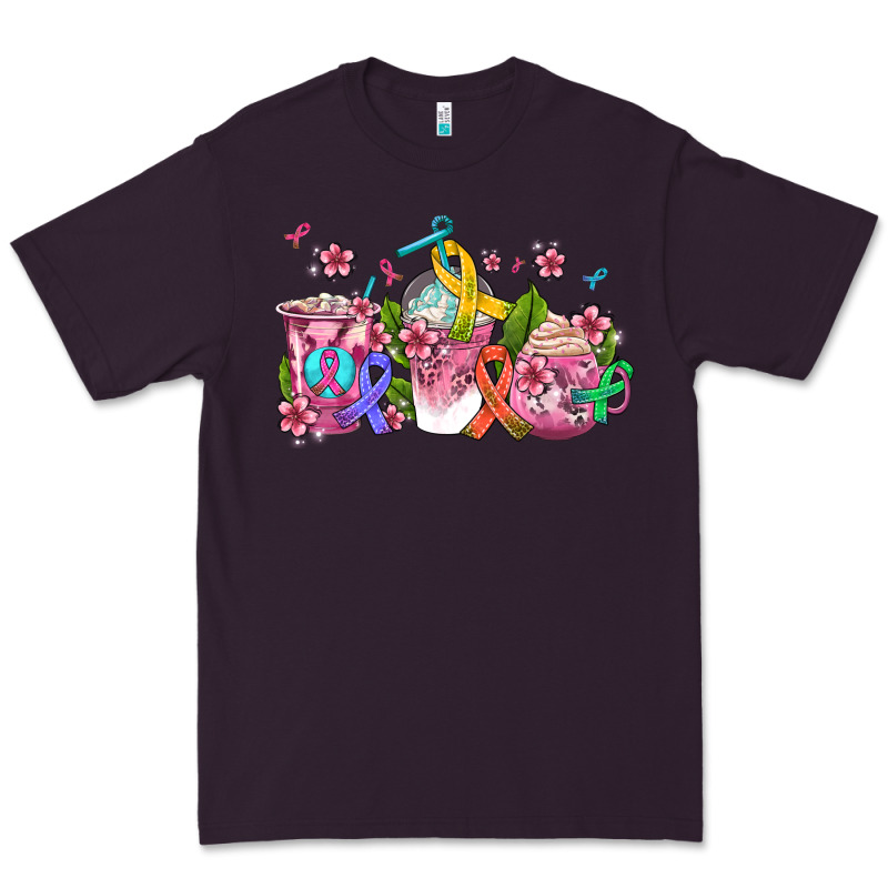 Western Cancer  Coffee Cups With Ribbons Premium Tee by AdoDesignShop | Teevron