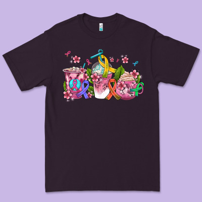 Western Cancer  Coffee Cups With Ribbons Premium Tee Designed By Adodesignshop