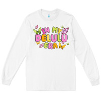 White in my delulu era Long Sleeve Tee - MaliasSmallBusiness