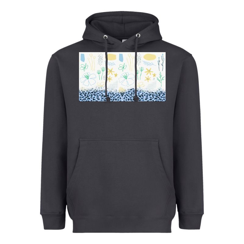 Doodle Flowers Sippy Cup Tbs Heavyweight Hoodie by TumblerDesignByShophia | Teevron