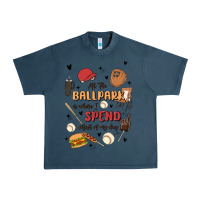 Midnight Navy at the ballpark is where i spend most of my day Urban Heavy Tee - MaliasSmallBusiness