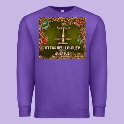 Attorney Lawyer Justice Premium Sweatshirt Designed By Tumblerdesignbyshophia
