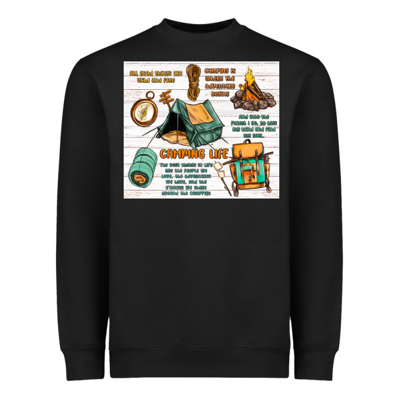 Camping Life Heavyweight Sweatshirt by MaliasSmallBusiness | Teevron