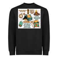 Black camping life Heavyweight Sweatshirt - MaliasSmallBusiness