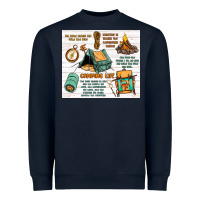 Navy camping life Heavyweight Sweatshirt - MaliasSmallBusiness