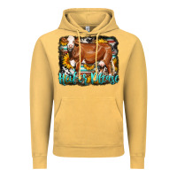 Vintage Mustard Western Heifer Please Simmental Cow Vintage Hoodie - LillyAllenDesigns