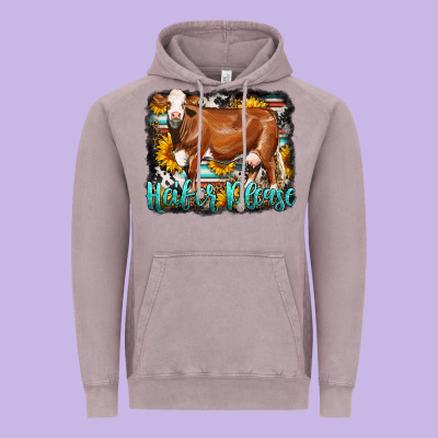 Western Heifer Please Simmental Cow Vintage Hoodie Designed By Lillyallendesigns