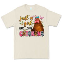 Bone just a girl who loves chickens Premium Tee - JahusDesignShop