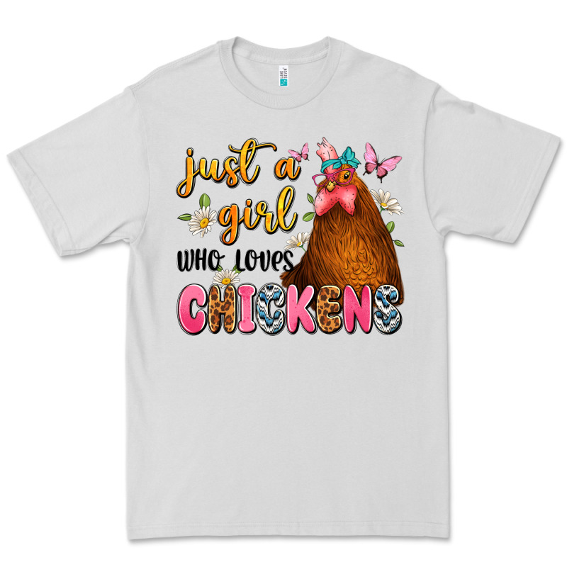 Just A Girl Who Loves Chickens Premium Tee by JahusDesignShop | Teevron