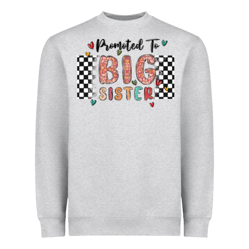 Promoted To Big Sister Heavyweight Sweatshirt by MaliasSmallBusiness | Teevron