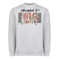 Heather Grey promoted to big sister Heavyweight Sweatshirt - MaliasSmallBusiness