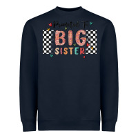 Navy promoted to big sister Heavyweight Sweatshirt - MaliasSmallBusiness