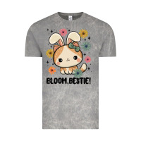 Cloud Rock bloom bestie cat Vintage Tee - MaliasSmallBusiness