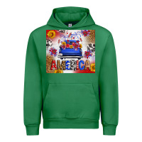 Emerald Fourth Of July America Truck Urban Hoodie - FaDigitalArtStudio
