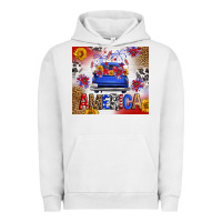Pigment Lunar Rock Fourth Of July America Truck Urban Hoodie - FaDigitalArtStudio