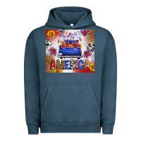 Fourth Of July America Truck Urban Hoodie | Teevron