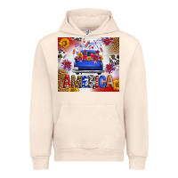 Sandshell Fourth Of July America Truck Urban Hoodie - FaDigitalArtStudio