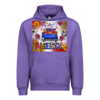 Tulip Fourth Of July America Truck Urban Hoodie - FaDigitalArtStudio