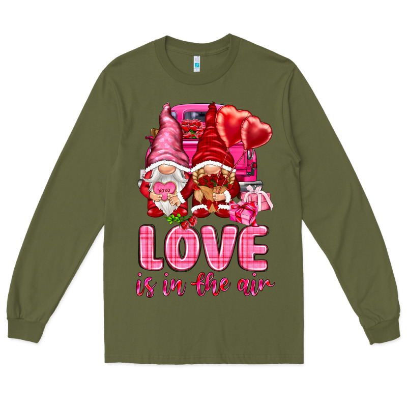 Love Is In The Air With Gnomies Long Sleeve Tee by NancyCooperArtShop | Teevron