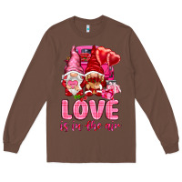 Chestnut love is in the air with gnomies Long Sleeve Tee - NancyCooperArtShop