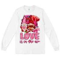 White love is in the air with gnomies Long Sleeve Tee - NancyCooperArtShop
