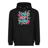Black Love hope cure cancer Awareness Heavyweight Hoodie - HowdyJamesFarm