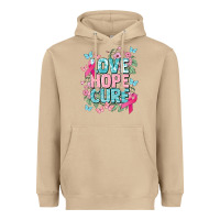Mushroom Love hope cure cancer Awareness Heavyweight Hoodie - HowdyJamesFarm