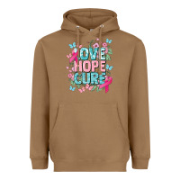 Toasted Coconut Love hope cure cancer Awareness Heavyweight Hoodie - HowdyJamesFarm