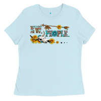 Baby Blue ew people with cross Ladies Tee - HRA Design Shop