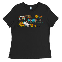 Black ew people with cross Ladies Tee - HRA Design Shop