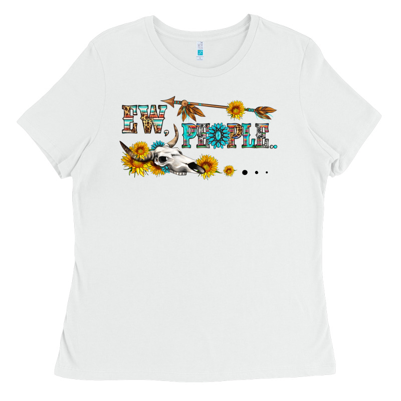 Ew People With Cross Ladies Tee by HRA Design Shop | Teevron