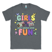 Charcoal Heather girls just wanna have fun Classic Tee - MaliasSmallBusiness