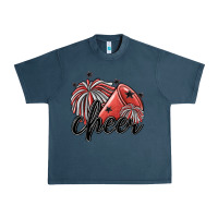Midnight Navy cheer Urban Heavy Tee - MaliasSmallBusiness